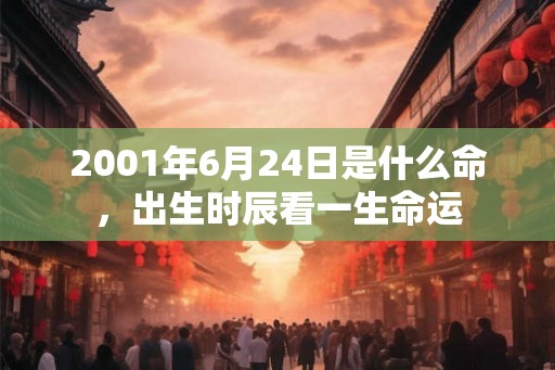 2001年6月24日是什么命，出生时辰看一生命运