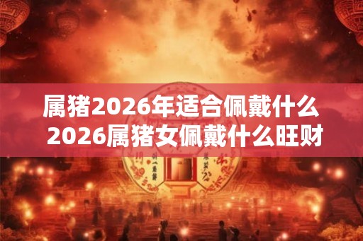 属猪2026年适合佩戴什么 2026属猪女佩戴什么旺财