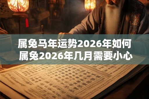 属兔马年运势2026年如何 属兔2026年几月需要小心