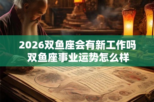 2026双鱼座会有新工作吗 双鱼座事业运势怎么样