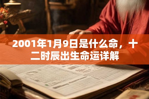 2001年1月9日是什么命，十二时辰出生命运详解