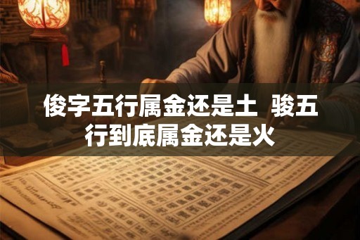 俊字五行属金还是土 骏五行到底属金还是火 俊字五行属金还是土 骏五行到底属金还是火