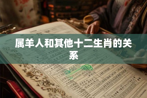 属羊人和其他十二生肖的关系