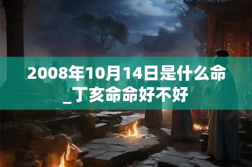 2008年10月14日是什么命_丁亥命命好不好