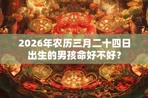 2026年农历三月二十四日出生的男孩命好不好？