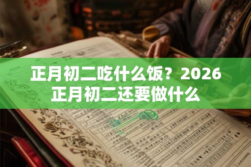 正月初二吃什么饭？2026正月初二还要做什么