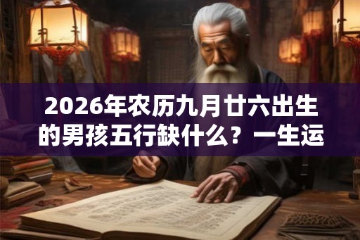 2026年农历九月廿六出生的男孩五行缺什么?一生运势分析 2026年农历九月廿六出生的男孩五行缺什么?一生运势分析