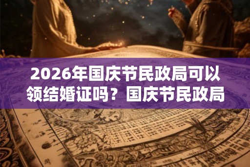 2026年国庆节民政局可以领结婚证吗？国庆节民政局上班吗？