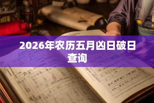 2026年农历五月凶日破日查询 2026年农历五月凶日破日查询