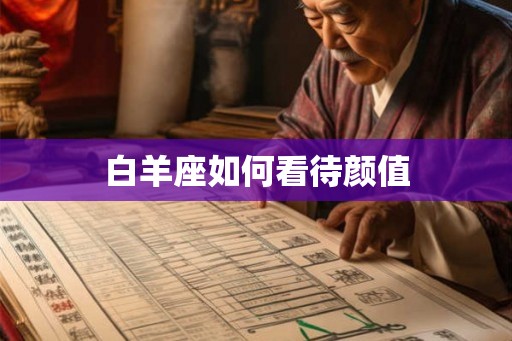 白羊座如何看待颜值