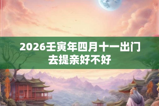 2026壬寅年四月十一出门去提亲好不好