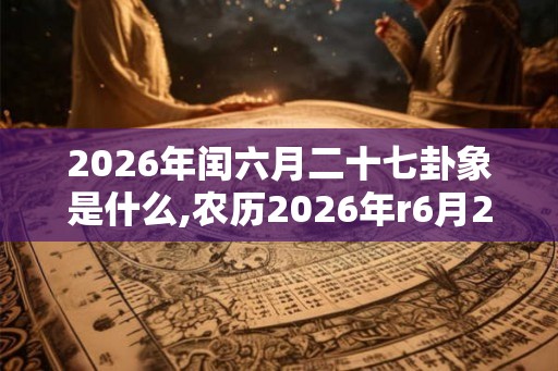 2026年闰六月二十七卦象是什么,农历2026年r6月27日卦象