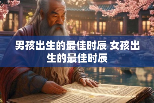 男孩出生的最佳时辰 女孩出生的最佳时辰