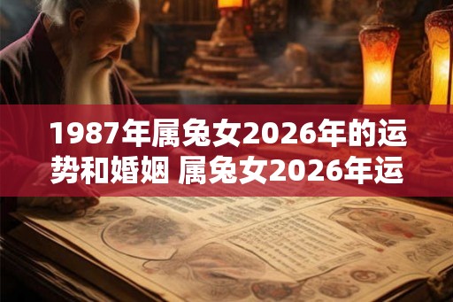 1987年属兔女2026年的运势和婚姻 属兔女2026年运势及婚姻如何