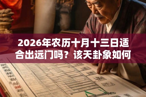 2026年农历十月十三日适合出远门吗？该天卦象如何？