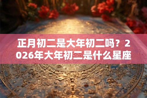 正月初二是大年初二吗？2026年大年初二是什么星座？
