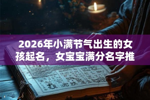 2026年小满节气出生的女孩起名，女宝宝满分名字推荐
