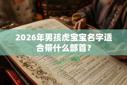 2026年男孩虎宝宝名字适合带什么部首？