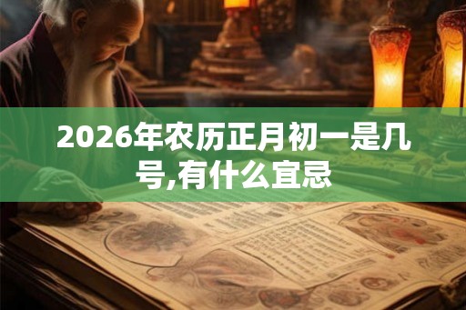 2026年农历正月初一是几号,有什么宜忌 2026年农历正月初一是几号,有什么宜忌