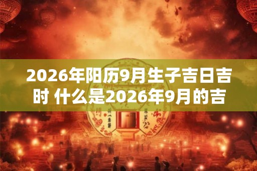 2026年阳历9月生子吉日吉时 什么是2026年9月的吉日吉时生子 2026年阳历9月生子吉日吉时 什么是2026年9月的吉日吉时生子