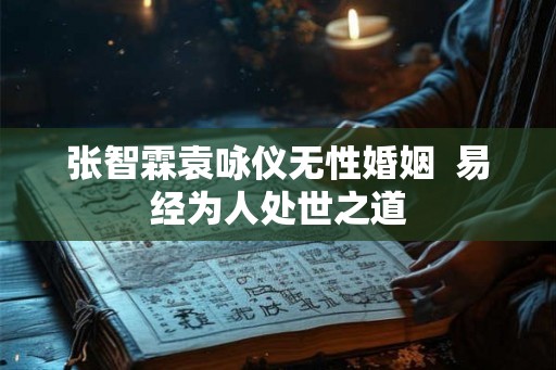 张智霖袁咏仪无性婚姻  易经为人处世之道