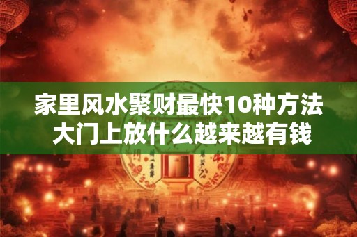 家里风水聚财最快10种方法 大门上放什么越来越有钱