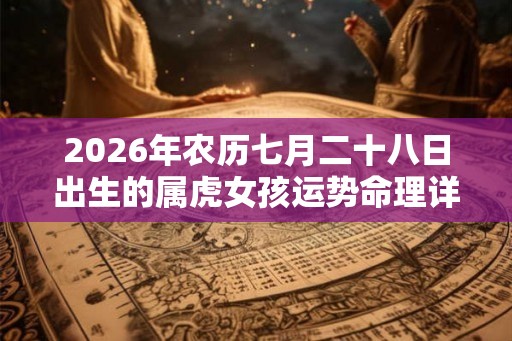 2026年农历七月二十八日出生的属虎女孩运势命理详解