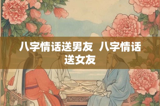 八字情话送男友  八字情话送女友