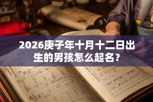 2026庚子年十月十二日出生的男孩怎么起名? 2026庚子年十月十二日出生的男孩怎么起名?