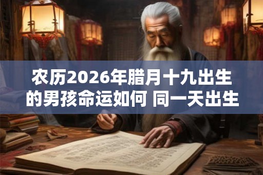 农历2026年腊月十九出生的男孩命运如何 同一天出生的名人介绍