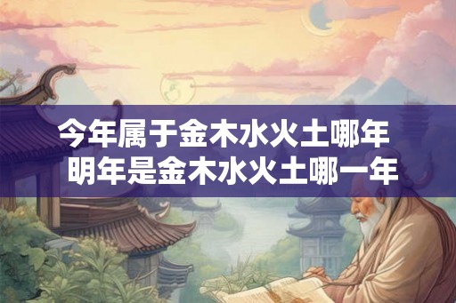 今年属于金木水火土哪年  明年是金木水火土哪一年