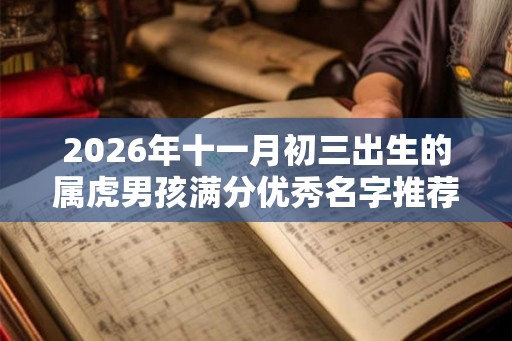 2026年十一月初三出生的属虎男孩满分优秀名字推荐
