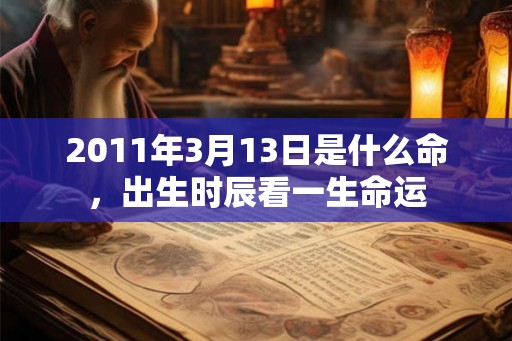 2011年3月13日是什么命,出生时辰看一生命运 2011年3月13日是什么命,出生时辰看一生命运