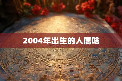 2004年出生的人属啥