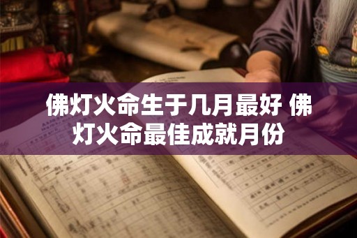 佛灯火命生于几月最好 佛灯火命最佳成就月份