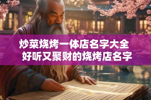 炒菜烧烤一体店名字大全 好听又聚财的烧烤店名字 炒菜烧烤一体店名字大全 好听又聚财的烧烤店名字
