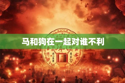 马和狗在一起对谁不利 马和狗在一起对谁不利