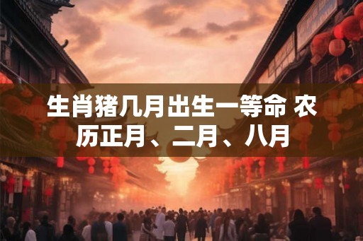 生肖猪几月出生一等命 农历正月、二月、八月