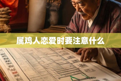 属鸡人恋爱时要注意什么