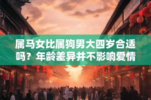 属马女比属狗男大四岁合适吗？年龄差异并不影响爱情幸福