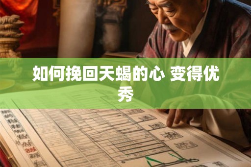 如何挽回天蝎的心 变得优秀