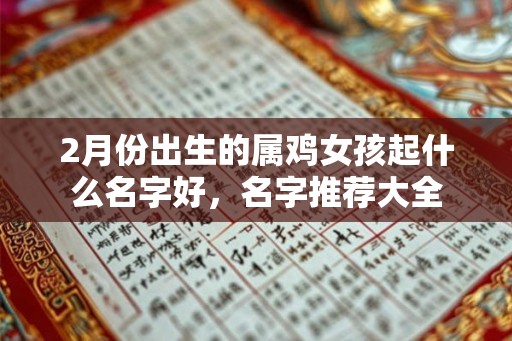 2月份出生的属鸡女孩起什么名字好，名字推荐大全