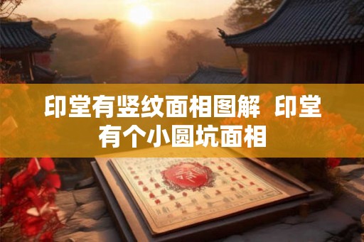 印堂有竖纹面相图解  印堂有个小圆坑面相
