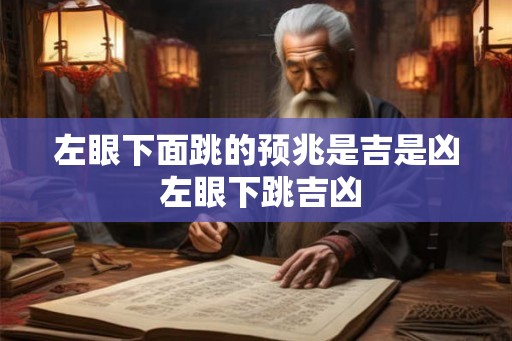 左眼下面跳的预兆是吉是凶 左眼下跳吉凶
