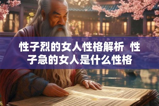性子烈的女人性格解析  性子急的女人是什么性格