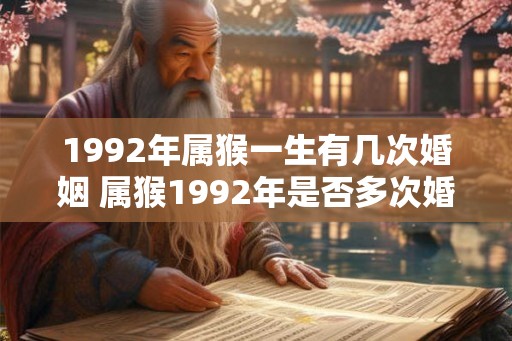 1992年属猴一生有几次婚姻 属猴1992年是否多次婚姻 1992年属猴一生有几次婚姻 属猴1992年是否多次婚姻