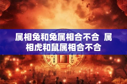 属相兔和兔属相合不合  属相虎和鼠属相合不合