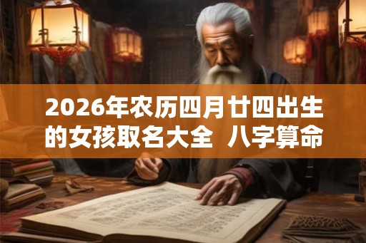 2026年农历四月廿四出生的女孩取名大全  八字算命