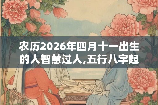 农历2026年四月十一出生的人智慧过人,五行八字起名参考
