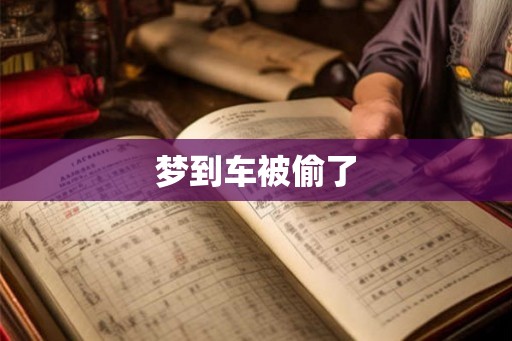 梦到车被偷了